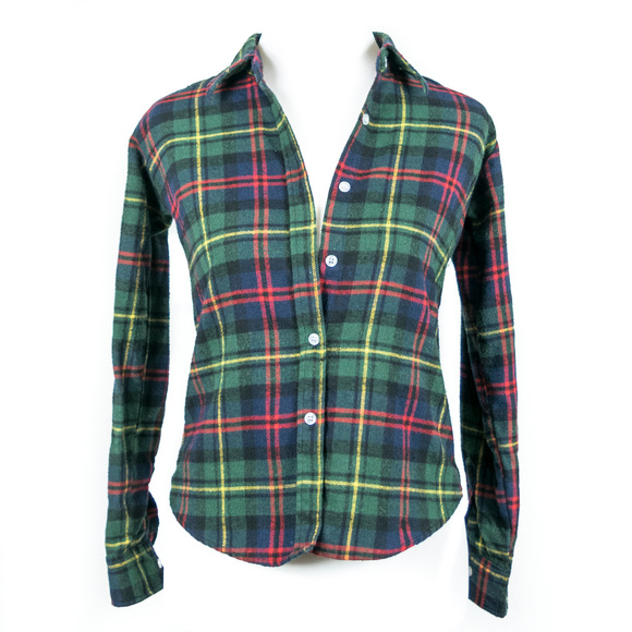 Tops - 3 FOR $20 Green & Red Flannel